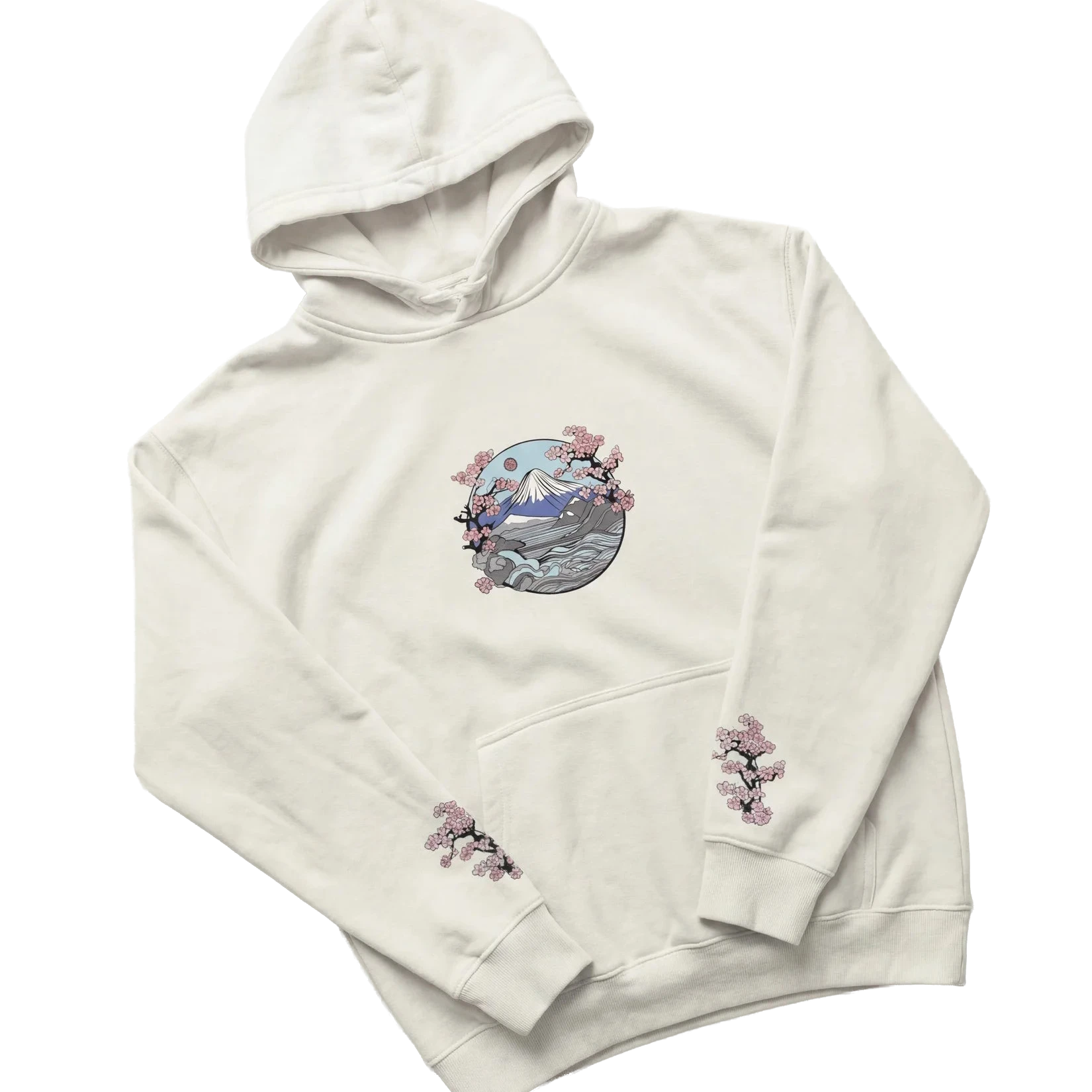 Japanese Cherry Blossoms Hoodie - Oversized Hoodie | My Turtle